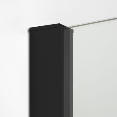 New Trendy New Modus Black ścianka prysznicowa Walk-In 110 cm boczna czarny półmat/szkło przezroczyste EXK-0081
