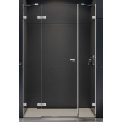 New Trendy Eventa drzwi prysznicowe 130 cm wnękowe lewe chrom/szkło przezroczyste EXK-4462