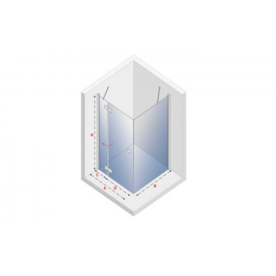 New Trendy Modena kabina prysznicowa 110x80 cm prostokątna lewa szkło przezroczyste EXK-1019/EXK-1011L