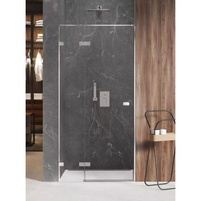 New Trendy Avexa drzwi prysznicowe 110 cm wnękowe lewe chrom/szkło przezroczyste EXK-1447