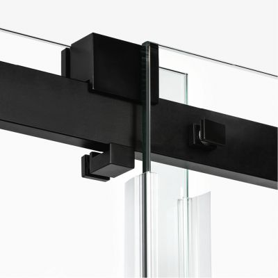 New Trendy Softi Black drzwi prysznicowe 170 cm wnękowe czarny półmat/szkło przezroczyste EXK-3963
