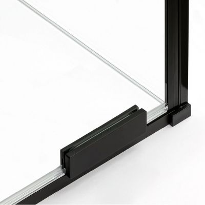 New Trendy Smart Black ścianka prysznicowa 80 cm Walk-In czarny półmat/szkło przezroczyste EXK-4189