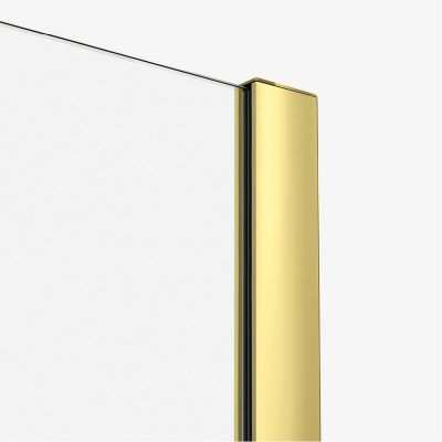New Trendy Smart Light Gold drzwi prysznicowe 130 cm wnękowe jasnozłoty/szkło przezroczyste EXK-4222