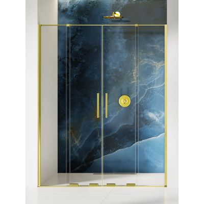 New Trendy Smart Light Gold drzwi prysznicowe 170 cm wnękowe jasnozłoty/szkło przezroczyste EXK-4226