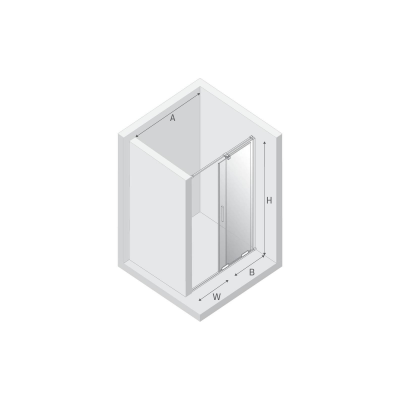 New Trendy Smart Gold Brushed drzwi prysznicowe 130 cm rozsuwane złoty szczotkowany/szkło przezroczyste EXK-7504