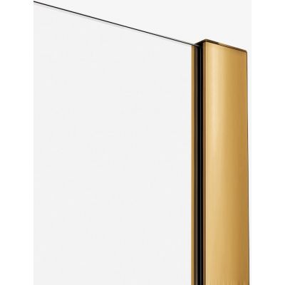 New Trendy Smart kabina prysznicowa 100x100 cm kwadratowa złoty szczotkowany/szkło przezroczyste EXK-7527