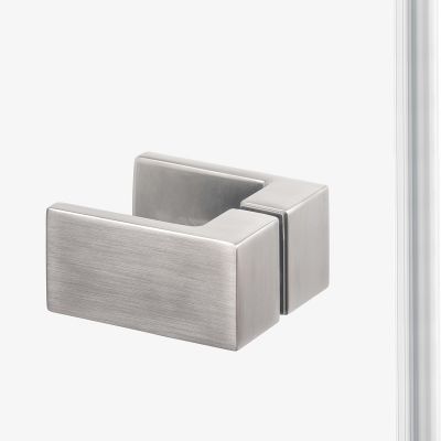 New Trendy Avexa Nickel Brushed drzwi prysznicowe 100 cm uchylne lewe nikiel szczotkowany/szkło przezroczyste EXK-8461
