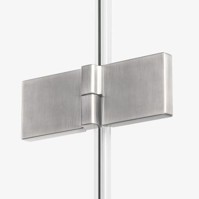 New Trendy Avexa Nickel Brushed drzwi prysznicowe 90 cm uchylne prawe nikiel szczotkowany/szkło przezroczyste EXK-8460