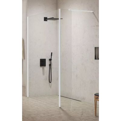 New Trendy New Modus White Walk-In ścianka prysznicowa 100 cm wolnostojąca biały mat/szkło przezroczyste EXK-2231