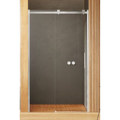 New Trendy Softi drzwi prysznicowe 160 cm wnękowe chrom/szkło przezroczyste EXK-3901