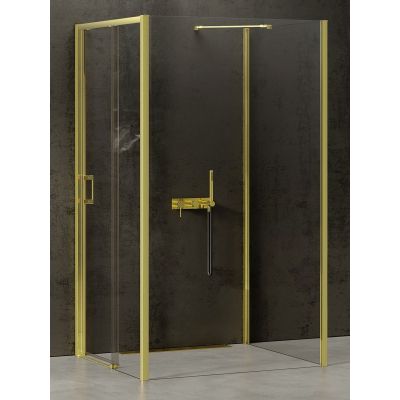 New Trendy Prime Light Gold kabina prysznicowa 120x120 cm kwadratowa prawa złoty/szkło przezroczyste K-1563