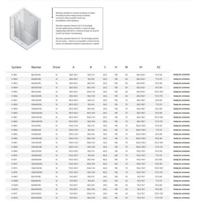 New Trendy New Soleo Light Gold kabina prysznicowa 120x80 cm złoty połysk/szkło przezroczyste K-4372