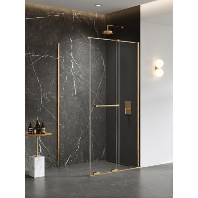 New Trendy Smart Gold Brushed kabina prysznicowa 100x90 cm złoty szczotkowany/szkło przezroczyste EXK-7561