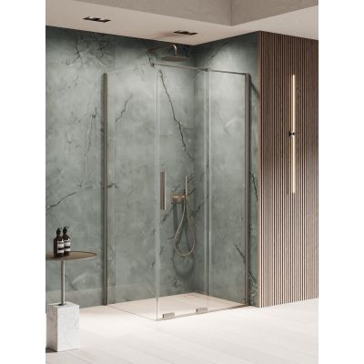 New Trendy Smart Gunmetal Brushed kabina prysznicowa 120x90 cm gunmetal szczotkowany/szkło przezroczyste EXK-7850