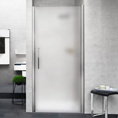 Novellini Young 1B drzwi prysznicowe 57 cm chrom/szkło satynowe Y21B57-4K