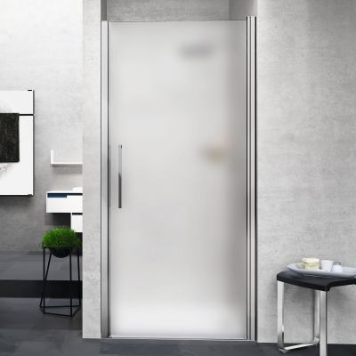 Novellini Young 1B drzwi prysznicowe 67 cm srebrny/szkło satynowe Y21B67-4B