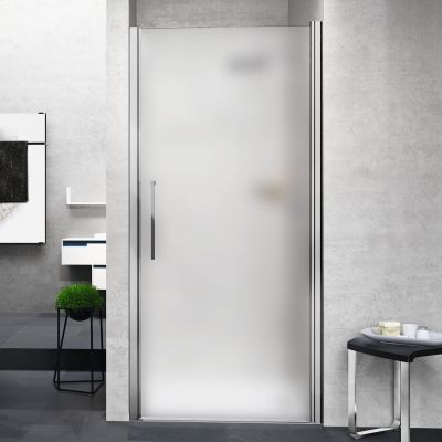 Novellini Young 1B drzwi prysznicowe 77 cm srebrny/szkło satynowe Y21B77-4B