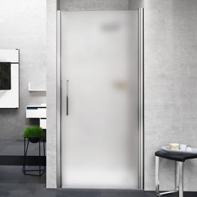 Novellini Young 1B drzwi prysznicowe 79 cm srebrny/szkło satynowe Y21B79-4B