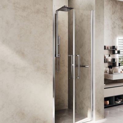 Novellini Young 2.0 2B drzwi prysznicowe 87 cm chrom/szkło przezroczyste Y22B87-1K