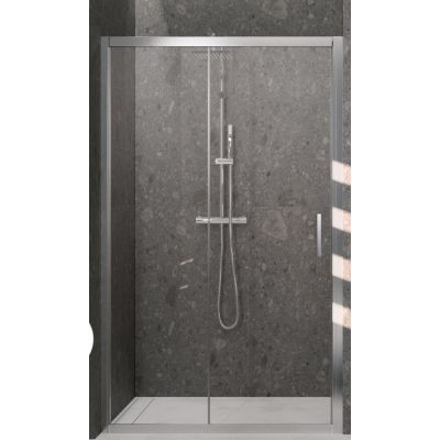 Novellini Kali 2P drzwi prysznicowe 94 cm srebrny/szkło przezroczyste KALI2P94-1B