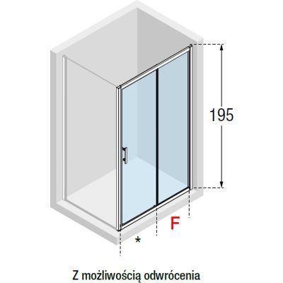 Novellini Kali 2P drzwi prysznicowe 134 cm srebrny/szkło przezroczyste KALI2P134-1B