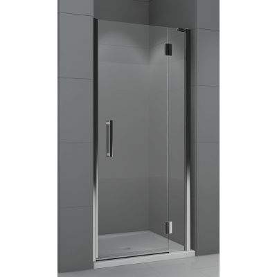 Novellini Modus G drzwi prysznicowe 80 cm wnękowe prawe chrom/szkło przezroczyste MODUSG80D-1K