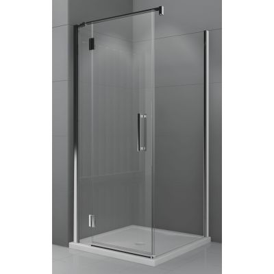 Novellini Modus G drzwi prysznicowe 85 cm lewe chrom/szkło przezroczyste MODUSGF85LS-1K