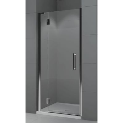 Novellini Modus G drzwi prysznicowe 120 cm wnękowe lewe chrom/szkło przezroczyste MODUSG120S-1K