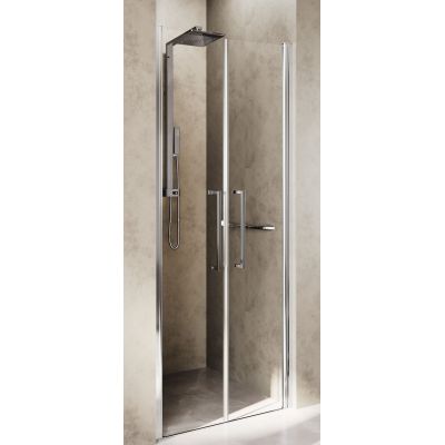 Novellini Young 2.0 2B drzwi prysznicowe 93 cm chrom/szkło przezroczyste Y22B93-1K