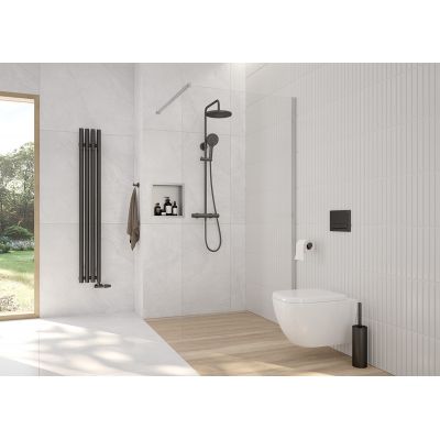 Oltens Stang grzejnik łazienkowy dekoracyjny 150x20,5 cm grafit 55020400