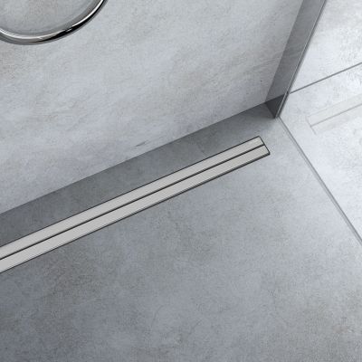 Oltens Langan Slim maskownica odpływu liniowego 60 cm stal-chrom 30017100