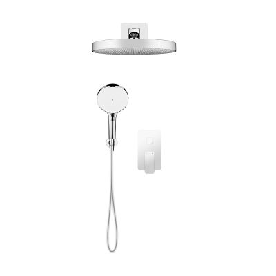 Oltens Hadsel zestaw bateria wannowo-prysznicowa podtynkowa z deszczownicą Regna i słuchawką 3-funkcyjną Luva EasyClick chrom 36029100