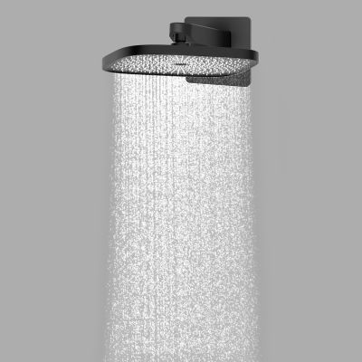 Oltens Vann (S) deszczownica 26x26 cm kwadratowa czarny mat 37008300