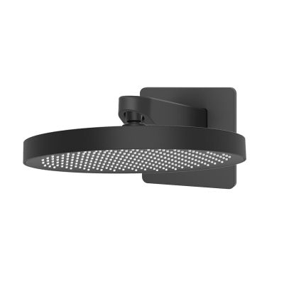 Oltens Regna Krafta deszczownica prysznicowa z ramieniem czarny mat 36041300