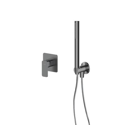 Zestaw Oltens Hadsel bateria prysznicowa podtynkowa z zestawem prysznicowym Ume Hvita grafit 36627400