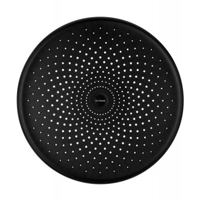 Oltens Vann deszczownica 26x26 cm okrągła czarny mat 37007300
