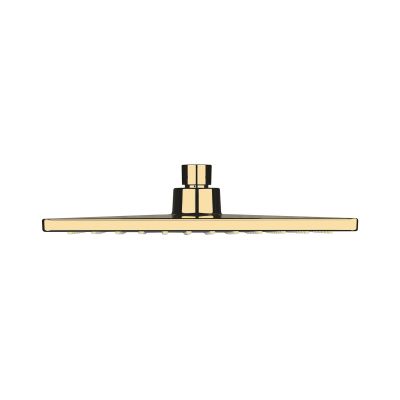 Oltens Atran (S) Lagan (S) deszczownica 22 cm kwadratowa z ramieniem ściennym złoty połysk 36019800