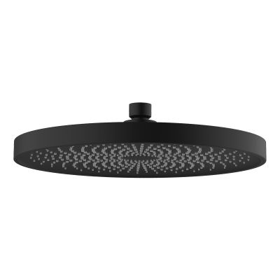 Oltens Vann deszczownica 26x26 cm okrągła czarny mat 37007300