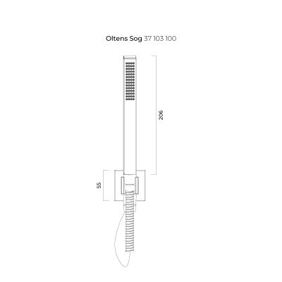 Zestaw Oltens Onega (S) bateria podtynkowa z deszczownicą 22 cm Atran (S)i kompletem prysznicowym Sog chrom 36624100