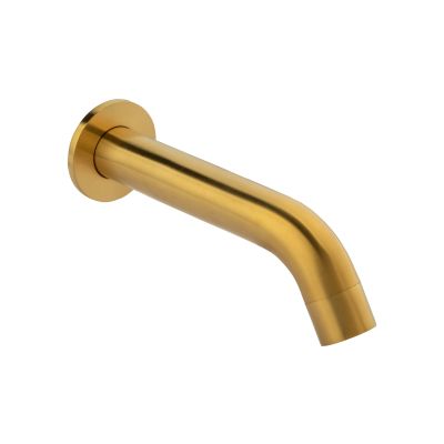 Zestaw Oltens Molle bateria podtynkowa z wylewką wannową z deszczownicą 25 cm Pluva i słuchawką prysznicową Ume złoto szczotkowane 36652810