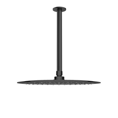 Oltens Aera ramię prysznicowe sufitowe 25 cm czarny mat 39404300