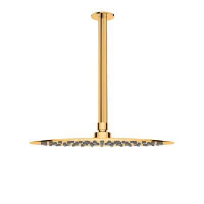 Oltens Aera ramię prysznicowe sufitowe 25 cm złoty połysk 39404800