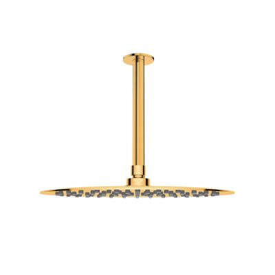 Oltens Aera ramię prysznicowe sufitowe 15 cm złoty połysk 39405800