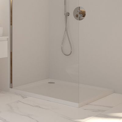 Oltens Superior brodzik prostokątny 120x90 cm biały 15006000