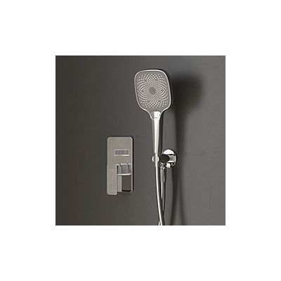 Oltens Hadsel zestaw bateria wannowo-prysznicowa podtynkowa z deszczownicą Regna i słuchawką 1-funkcyjną Tinde chrom 36044100