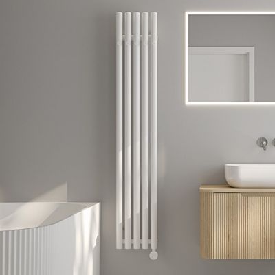Oltens Stang grzejnik łazienkowy dekoracyjny 150x26 cm biały 55021000