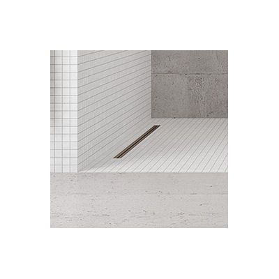 Oltens Langan Slim odpływ prysznicowy liniowy 80 cm miedź połysk/miedź szczotkowana 30011610