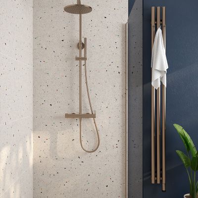 Oltens Stang grzejnik łazienkowy dekoracyjny 180x15 cm miedź szczotkowana 55011610