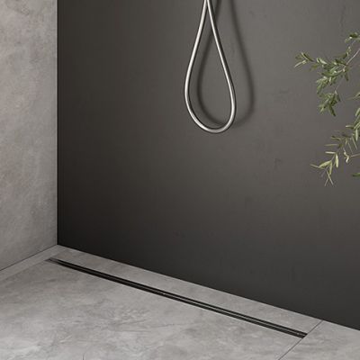 Oltens Langan Slim odpływ prysznicowy liniowy 80 cm chrom/stal nierdzewna 30011100