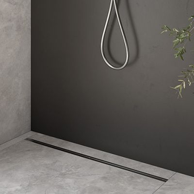 Oltens Langan Slim odpływ prysznicowy liniowy 90 cm chrom/stal nierdzewna 30012100